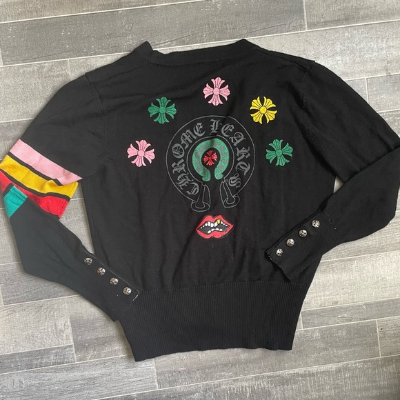 Chrome Hearts Black knit cardigan - Picture 5 of 7